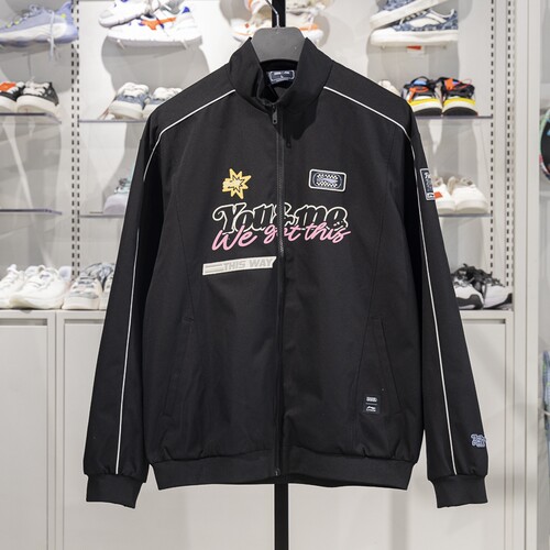 李宁男女通用立领宽松夹克