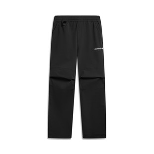 李宁运动长裤男子2025秋冬新款休闲简约百搭加绒束脚裤子AYKV587