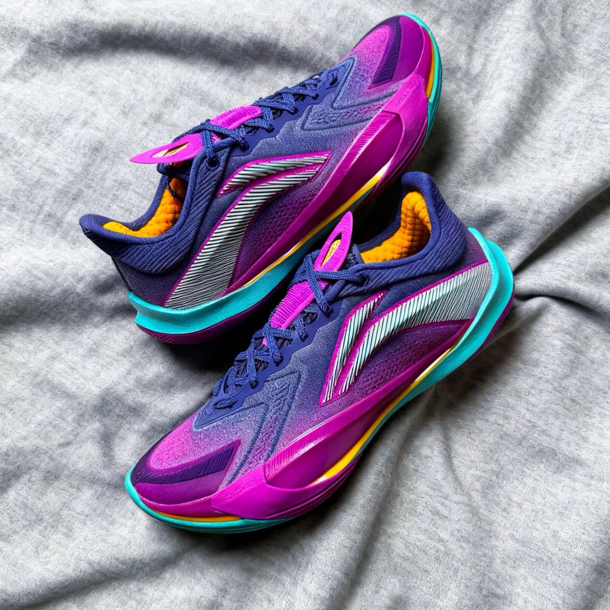 李宁音速13v2男专业实战耐磨回弹减震防滑透气低帮篮球鞋ABAV075