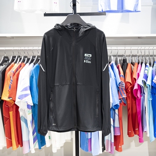 李宁2024夏季 男子跑步系列休闲百搭防晒运动风衣AFDU389 新款