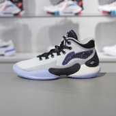 李宁2024秋季 YKBU062 18减震回弹中帮篮球鞋 男大童驭帅 YOUNG