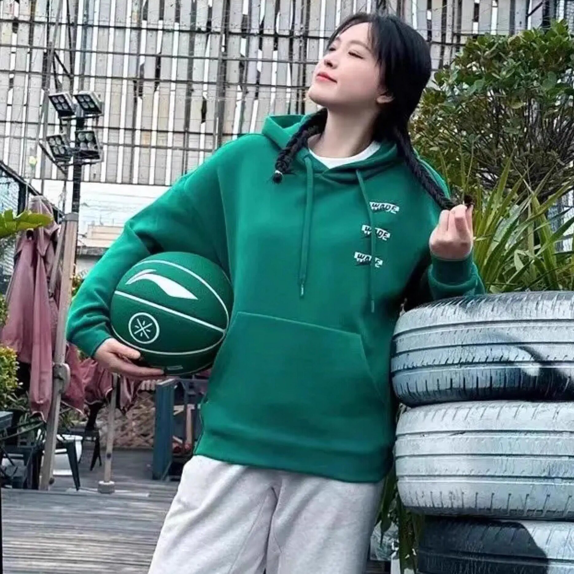李宁春韦德系列男女百搭宽松卫衣
