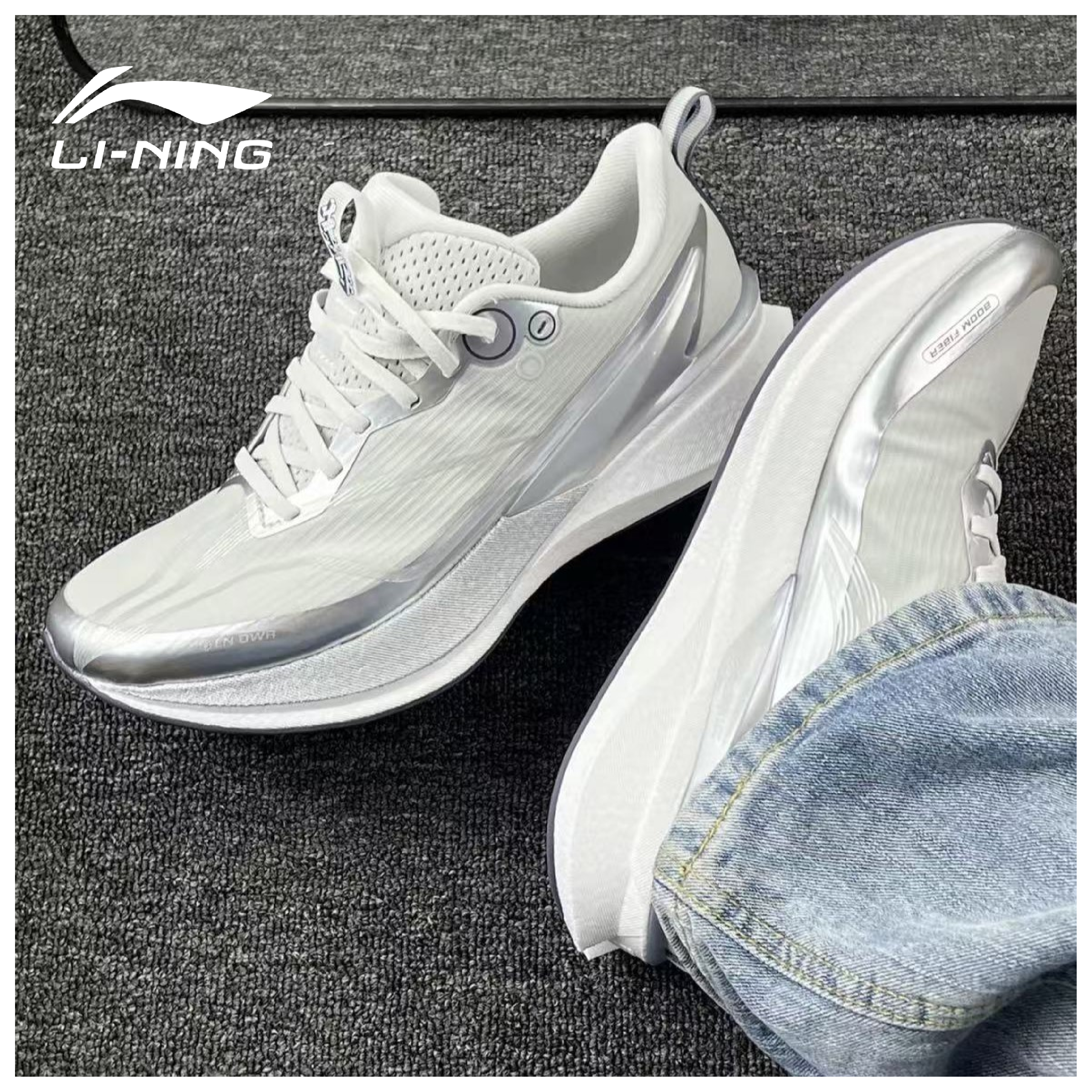 李宁赤兔8pro专业竞速训练跑鞋女冬季透气舒适耐磨运动鞋ARPV016