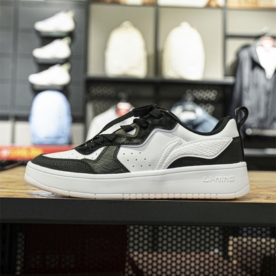 李宁板鞋2025夏季新款男女同款舒适透气复古经典休闲鞋AGCV031