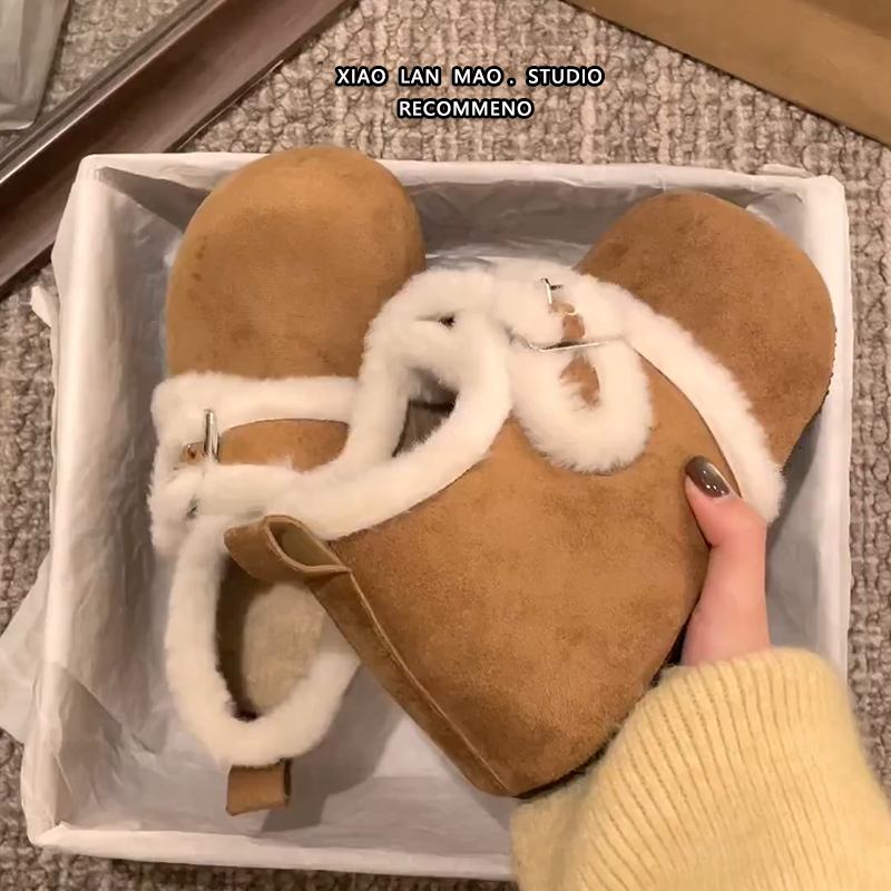 【好物推荐】绒面内增高勃肯鞋女