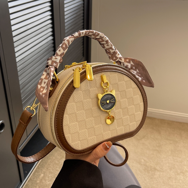 高级感小圆包单肩斜挎日韩风