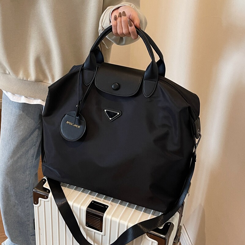 短途旅行包女轻便行李包袋出差大容量手提斜挎托特包运动健身包潮