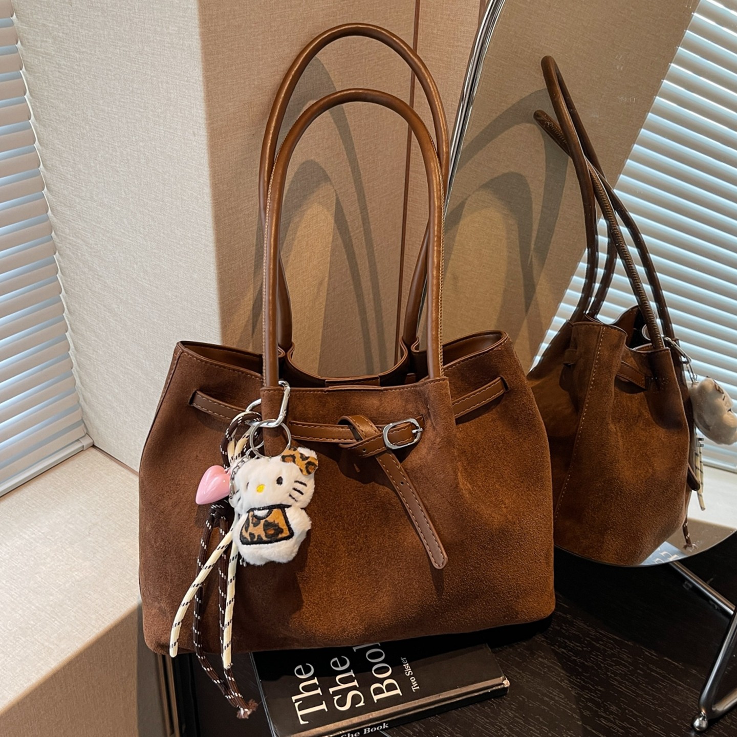 复古麂皮绒托特包女2026新款秋冬时尚单肩腋下包大容量上班通勤包,箱包皮具/热销女包/男包,通用款女包,淘宝优惠券,粉丝福利购,淘宝优惠卷