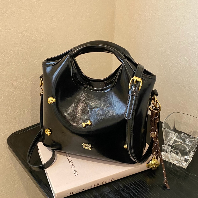 手提菜篮子水桶包高级感斜挎包