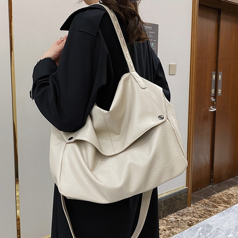 软皮大容量包包女2025新款潮时尚百搭ins斜挎网红爆款单肩托特包,箱包皮具/热销女包/男包,托特包,淘宝优惠券,粉丝福利购,淘宝优惠卷
