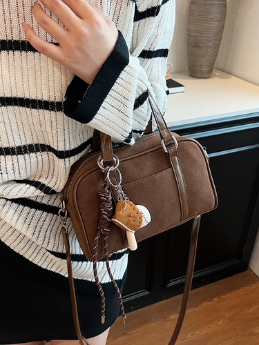 Демисезонная ретро матовая портативная сумка через плечо для отдыха