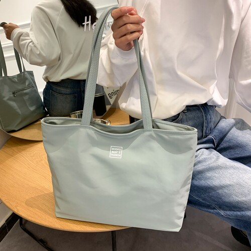 大容量牛津布托特包通勤单肩包