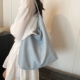 韩系慵懒松弛感包包女夏2026新款 简约大容量托特包软皮通勤单肩包