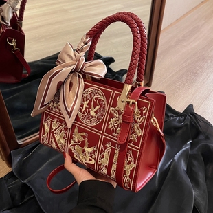 时尚 高级感结婚新娘包结婚包单肩斜挎包 手提红色小包包女2026新款