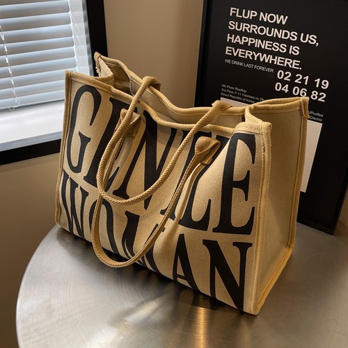 托特包大容量帆布单肩包日韩风格