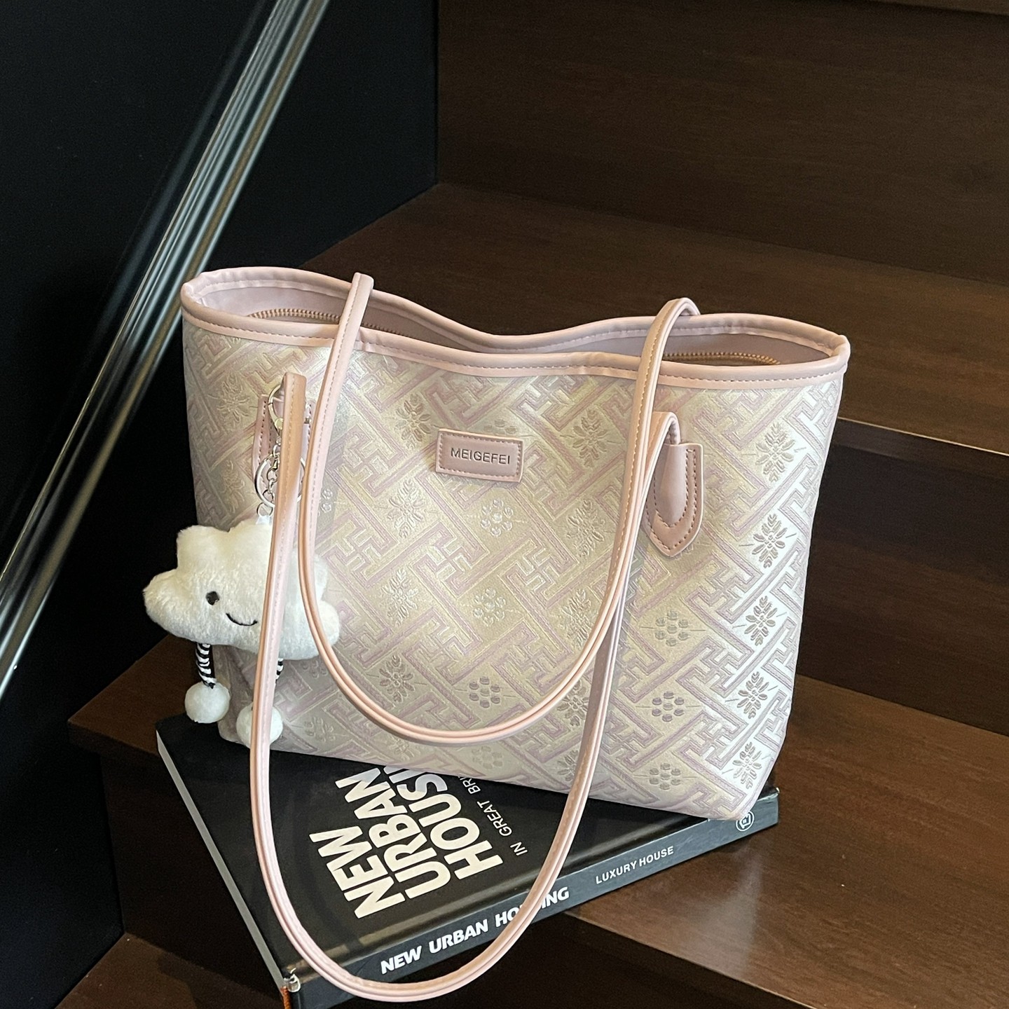 新中式国风大包包女2025新款秋冬时尚休闲单肩包大容量通勤托特包,箱包皮具/热销女包/男包,通用款女包,淘宝优惠券,粉丝福利购,淘宝优惠卷