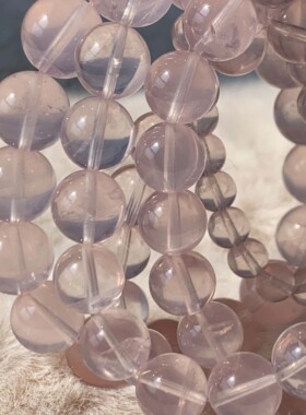 建木信使｜【人手一个】天然粉水晶莫桑比克六芒星无优化手串原矿