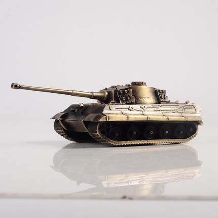 木公开物德国虎王重型坦克1/72全金属成品模型军事战车模型摆件