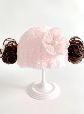 秋冬新款加厚保暖防风珊瑚绒毛线帽无骨宝宝帽子婴儿新生儿胎帽