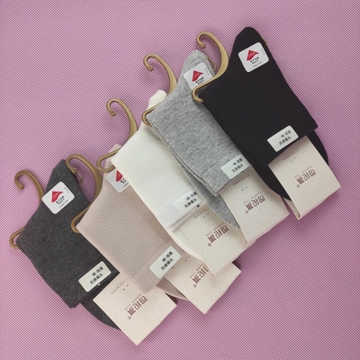 纯棉不起球防臭吸汗中筒透气袜子