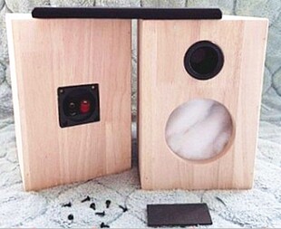 橡胶木实木4 5 6.5 8 10寸音响喇叭空箱体 DIY音箱HIFI胆机壳定做