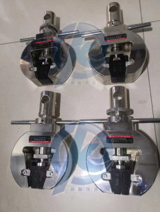 1吨2吨5吨拉力试验机楔形夹具体材料试验机板材拉伸夹具体