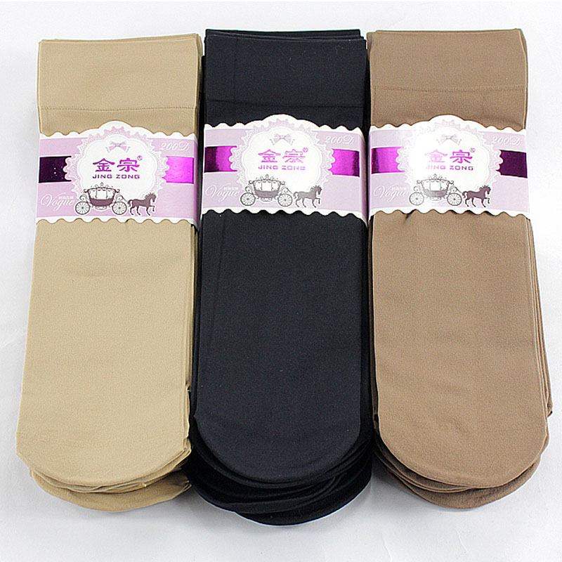 加厚天鹅绒中筒肉色耐磨短丝袜