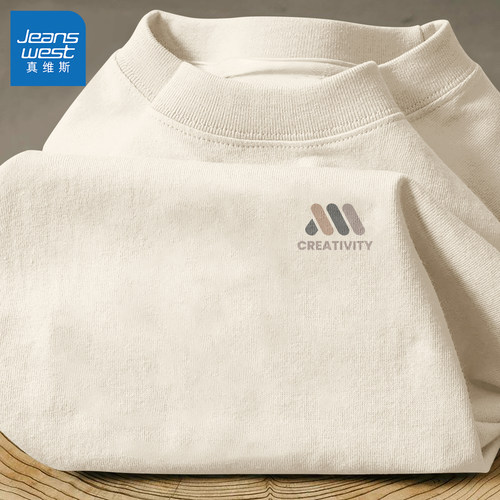 真维斯纯棉短袖t恤男士夏季运动潮流男生上衣青少年新款半袖男款Q