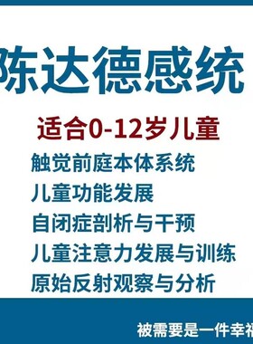 陈达德感觉统合课程全套儿童注意力前庭触觉本体自闭症PPTword