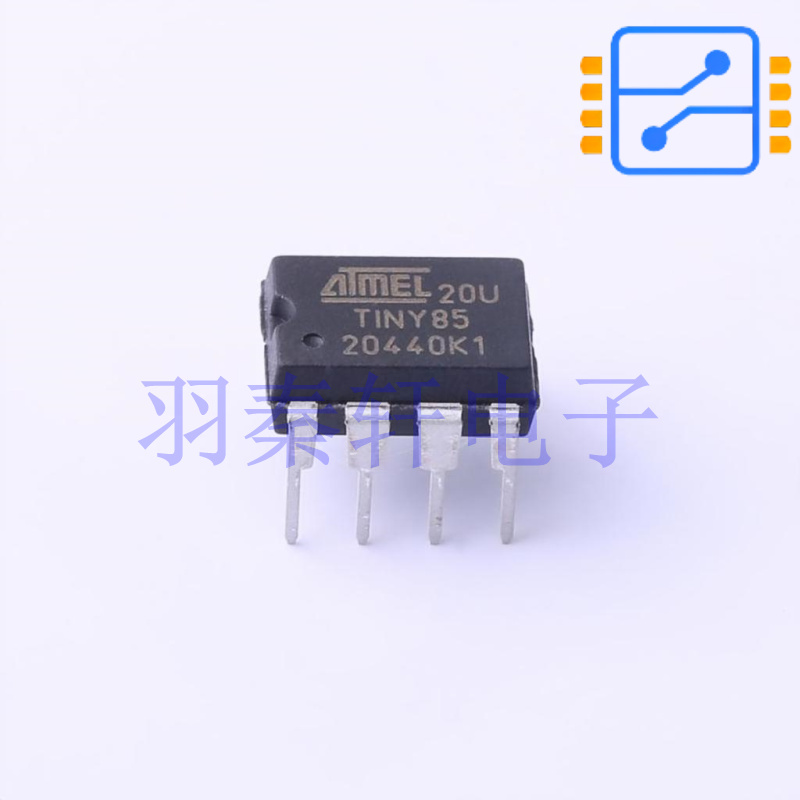 ATTINY85-20PU 封装DIP-8 微控制器 8位低功耗 20MHz 8KB 512Byte