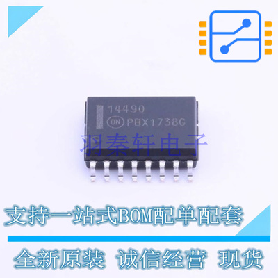 特殊逻辑IC MC14490DWR2G SOIC-16 ON 全新原装正品