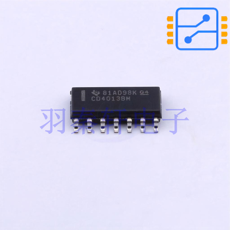 CD4013BM SOIC-14 触发器 正沿 45ns 12MHz 6.8mA 全新原装现货