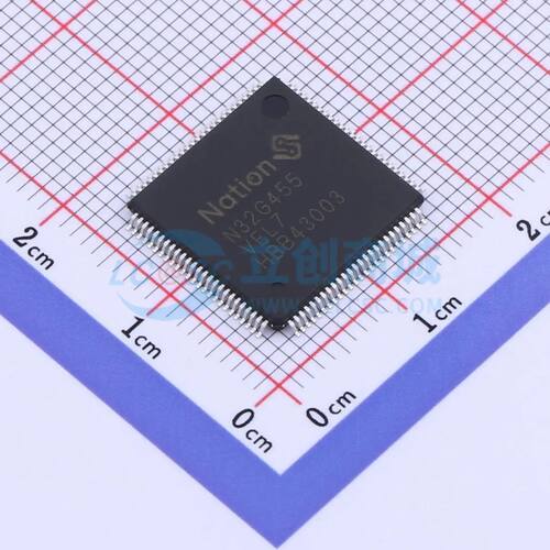 全新N32G455VEL7单片机LQFP-100(14x14) 可开票