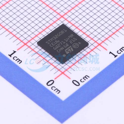 全新STM32G0B1CEU6单片机UFQFPN-48(7x7) 64MHz 32 Bit 512KB