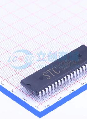 全新STC89C52RC-40I-PDIP40单片机DIP-40 8KB 可开票