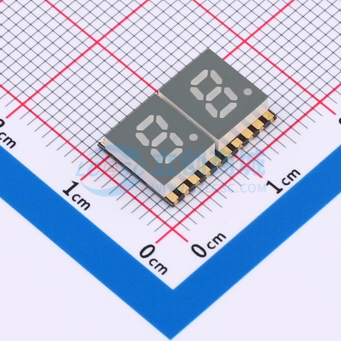 贴片LED数码管GS2020AB-G 14.1x10mm可开票
