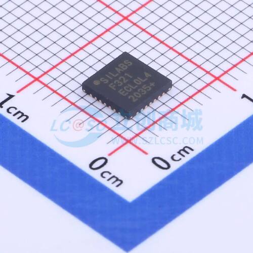 全新C8051F321-GMR单片机QFN-28-EP(5x5) 25MHz 8 Bit 16KB