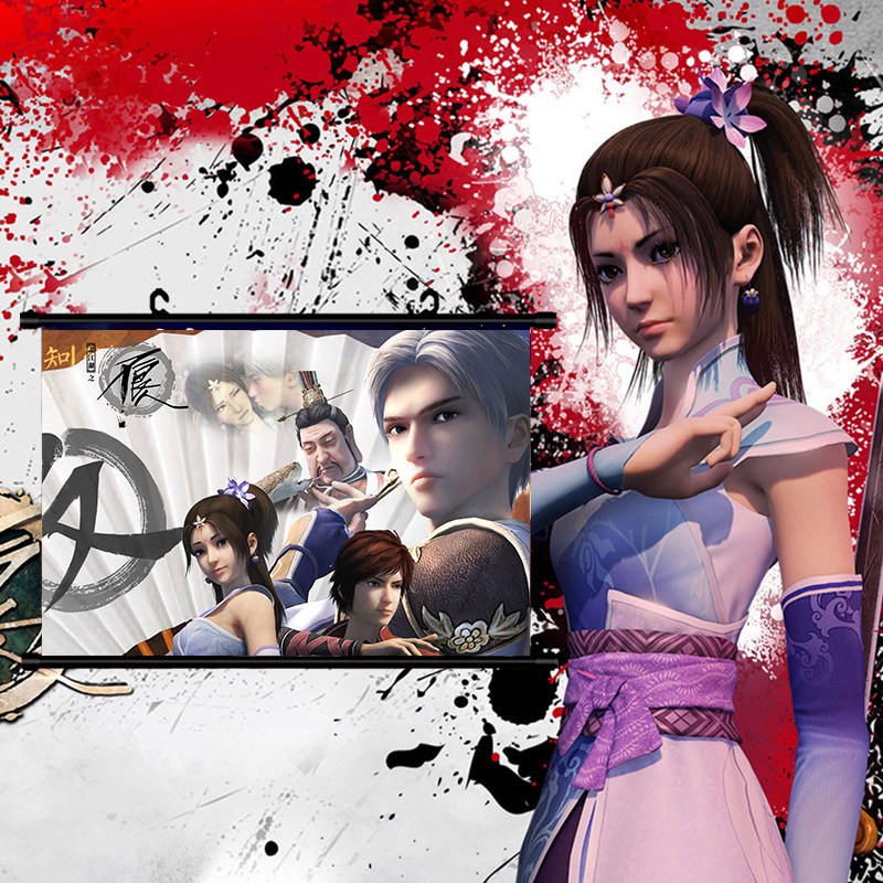 来图定制画江湖之不良人灵主黑白无常装饰画挂画卷轴学生周边宿舍