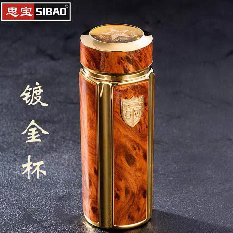 思宝方舟K7K8保温杯男女士304不锈钢茶杯镀金商务茶杯泡茶水杯