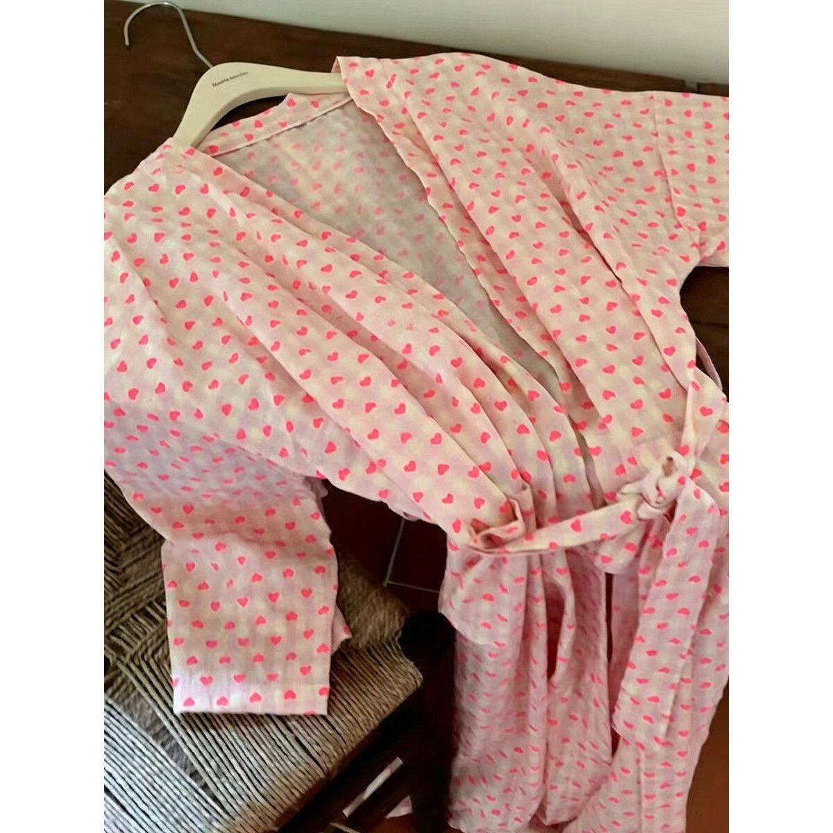 睡袍2026新款春秋款女爱心夏季浴袍性感日式和服浴衣女睡裙家居服