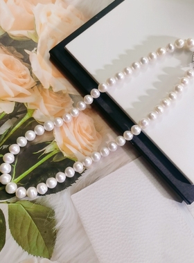 清仓少量孤品小巴洛克 淡水珍珠手工925银元宝扣森系串珠简约手链