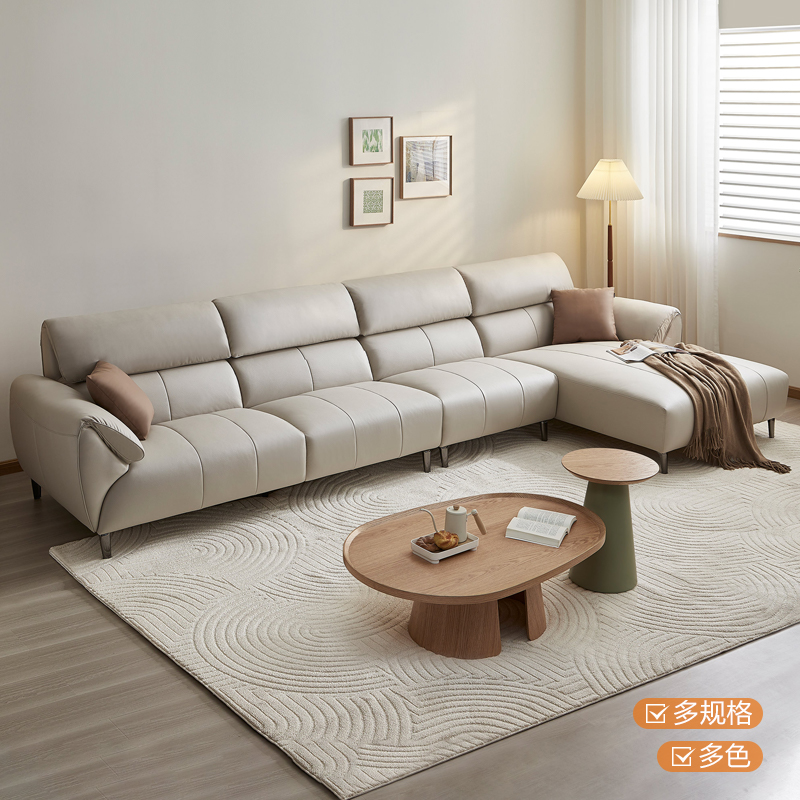 全友家居家具家私 210011AB 一字型直排转角舒感布仿棉麻布艺沙发