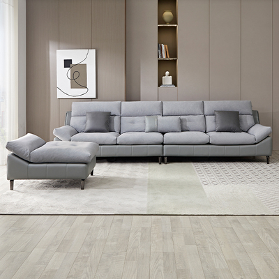 全友家居 21963A 布洛克高分子舒感布 乳胶颗粒填充 直排组合沙发