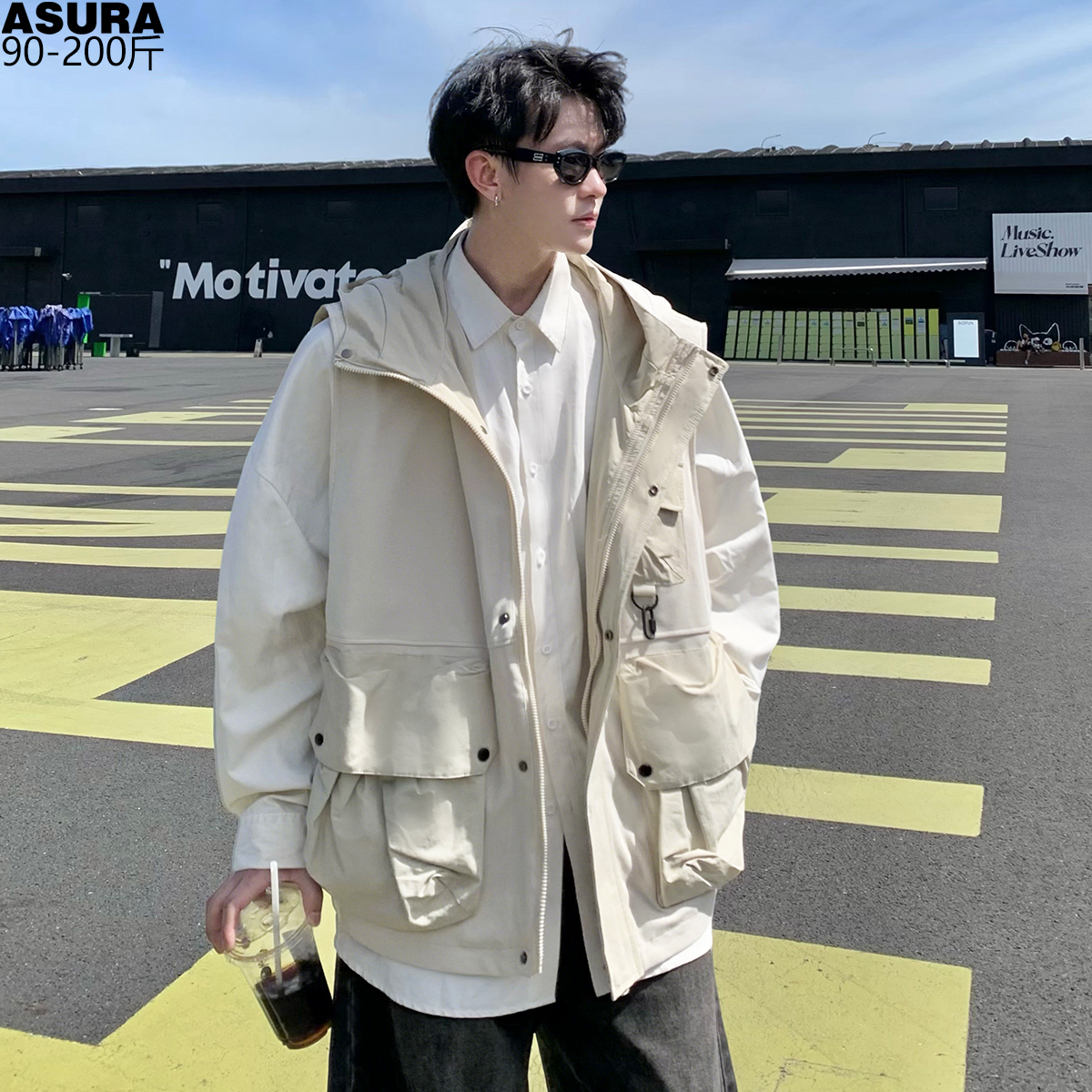 机能多口袋工装马甲夹背心