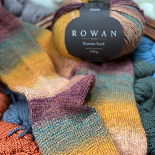 rowansock手编羊毛中粗段染毛线