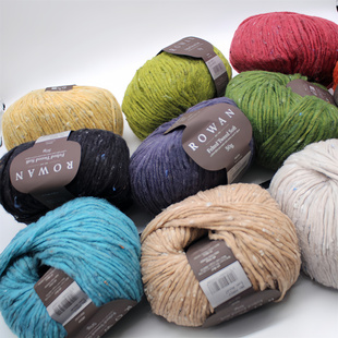 Rowan Felted Tweed Soft 中粗手编羊毛线彩点羊驼花呢毛线织毛衣