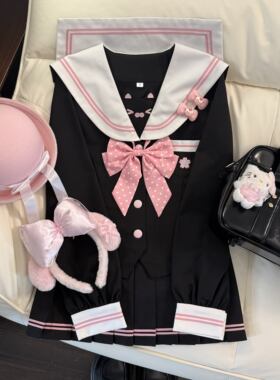 【小莓喵】白衫一裙JK原创正版jk制服可爱学院风收腰水手服制服