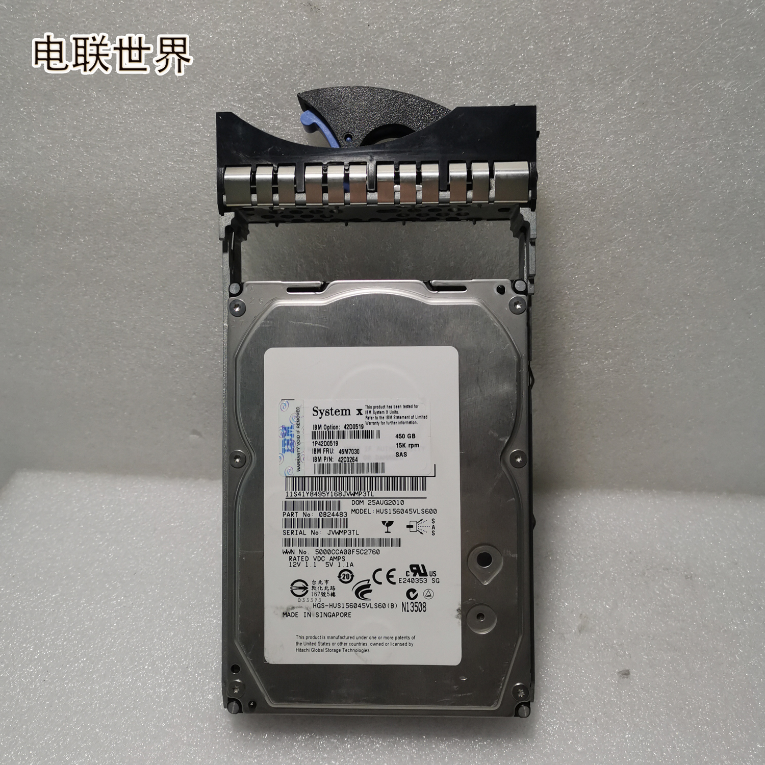 IBM/46M7030 42D0519 42C0264 0B24483 450G 15K 3.5寸 SAS硬盘