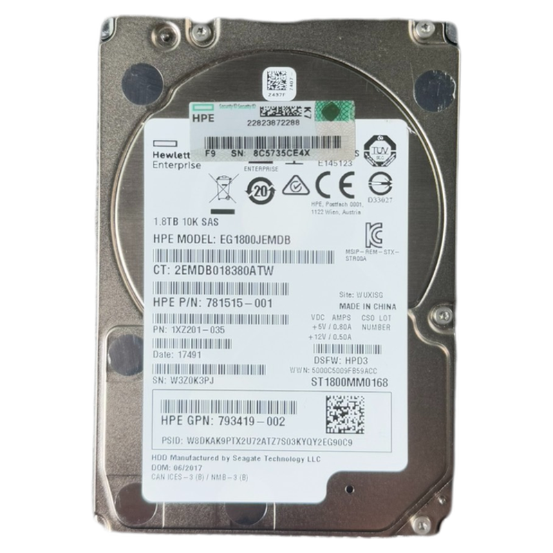HP781515-0011.8T10KSAS硬盘