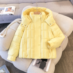 可拆卸帽休闲宽松减龄棉衣棉服外套 保暖小棉袄女短款 2025冬装 新品